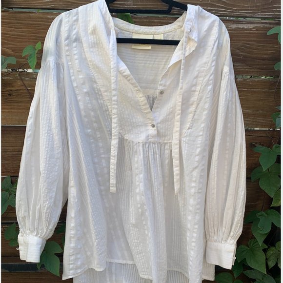 Maeve Tops - Maeve white peasant blouse